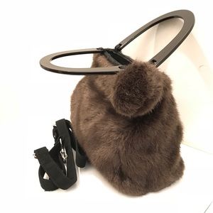 🤎Faux Fur Bag (Adorable!) NWOT